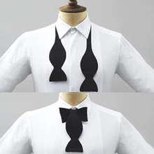 Заводские галстуки-бабочки многоцветные шелковые однотонные черные синие розовые мужские бабочки регулируемые бабочки для смокинга вечерние свадебные