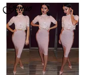 

2019 New Sexy Pencil Bodycon Skirt Striped Knee-Length Bandage Skirts Wear To Work Summer Wholesale