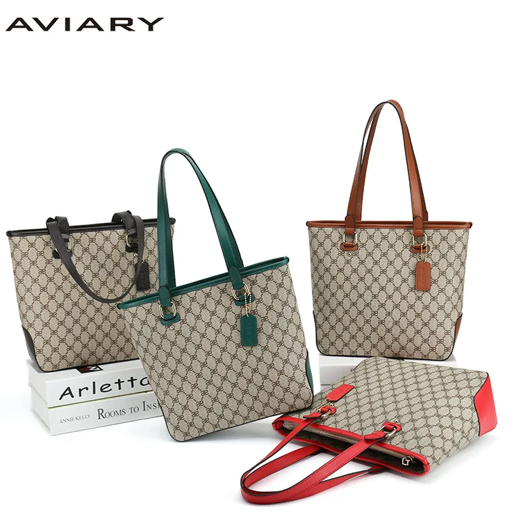 

Fashion Shopping Bag Zipper Bag Letter Leisure Handbag Printed Dark Bag Tote Super Fiber clutches women