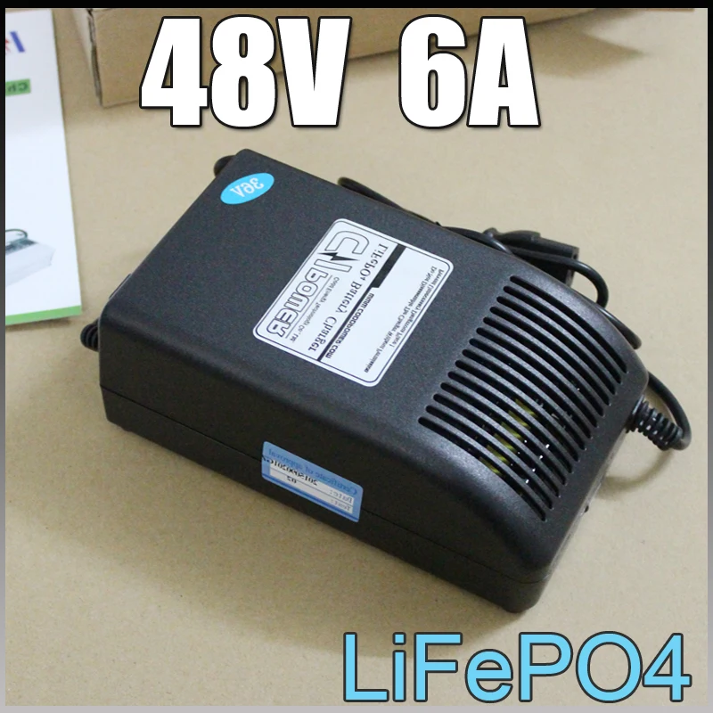

48V 6A LiFePO4 Battery Charger 48V Quick Charger 16S 60V 58.4V Electric bicycle Battery Pack Charger CC CV Smart Free Shipping