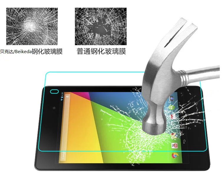 Для Google Nexus7 2 поколения Закаленное стекло пленка X7 два Телевизор с защитной