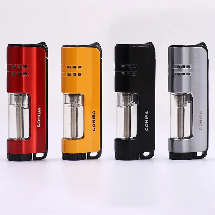 COHIBA гаджеты ветрозащитные 1 факел струйное пламя сигары легче чем газ бутан