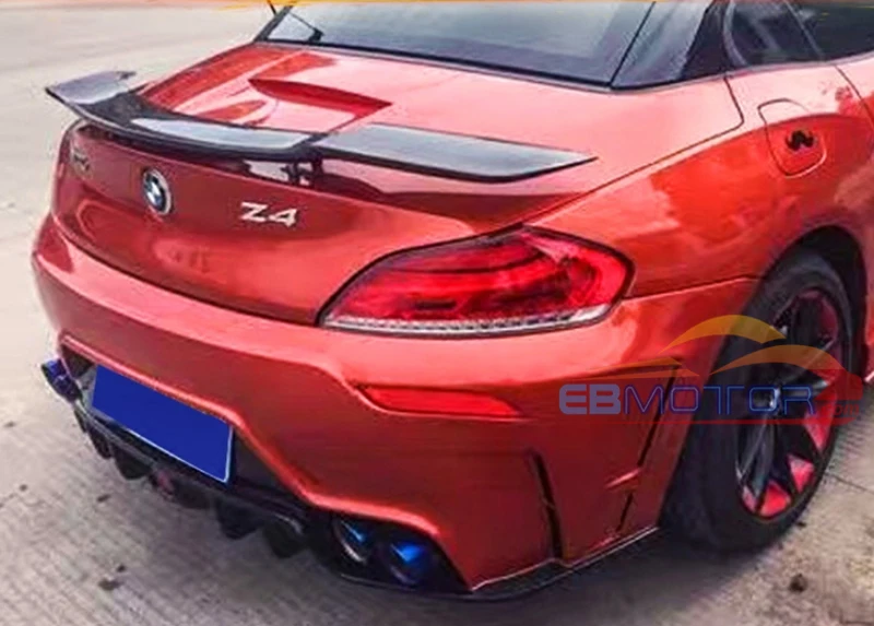 Real Carbon Fiber Rear Wing Roof Trunk Boot Lip Spoiler For BMW Z4 E89 2009-2013 1