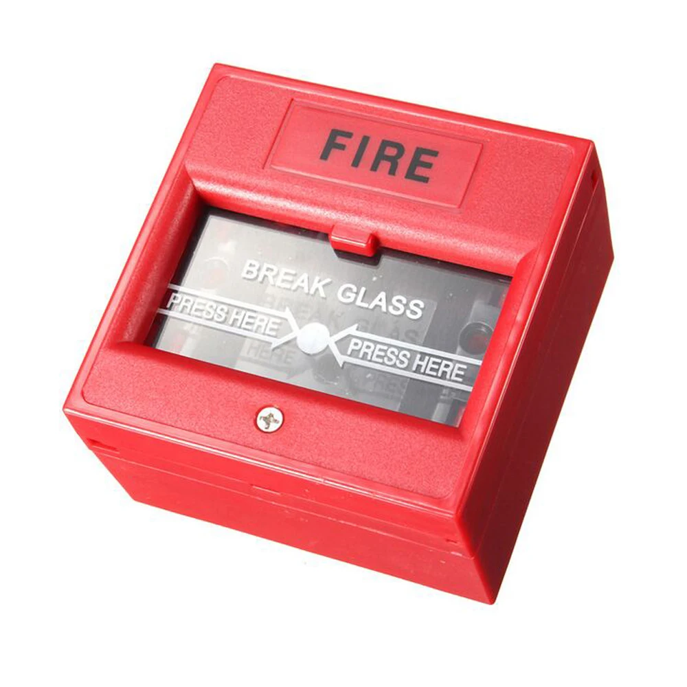 4pcs/lot Emergency Door Release Switches Glass Break Alarm Button Fire Alarm swtich Break Glass Exit Release Switch