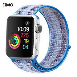 Спортивная петля для Apple watch ремешок 4 44 40 мм 42 мм 38 мм тканые нейлон iWatch 4/3/2/1 браслет легкая дышащая наручные