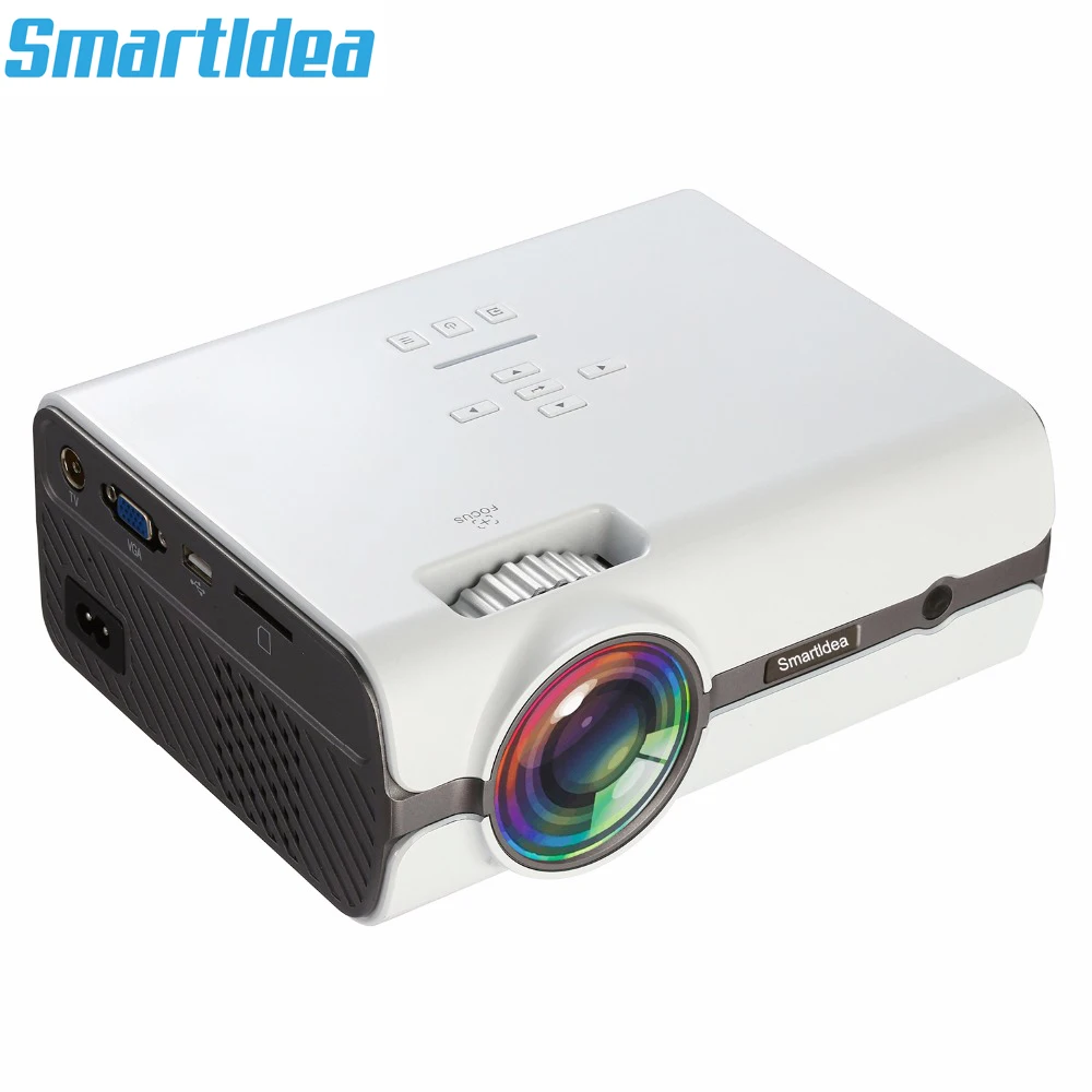 Smartldea 2018 U45 best Портативный светодио дный проектор HD USB HDMI ТВ ЖК дисплей cinema мини