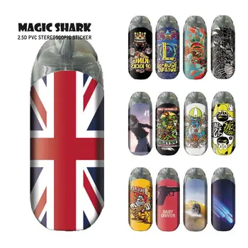 

Magic Shark Your Name Clown Devil UK Flag Car Fashion Sticker Case for Vaporesso Renova Zero E Cigar