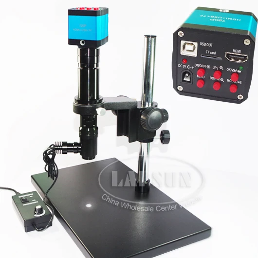 400X Inspection Zoom Monocular Coaxial Light C mount Lens Set + HDMI