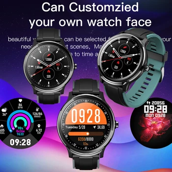 

Smart Wristband DIY Watch Face Real Time Heart Rate Blood Oxygen Smart Watch Notification Calories Counter Smart Bracelet Clock