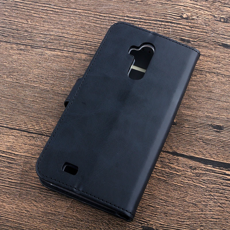 Кожаный флип чехол Alesser для Oukitel C12 Pro кожаный бумажник с карманом карт защитный