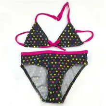 Г. летний купальный костюм раздельный купальник для девочек из двух предметов Детский милый купальник-бикини для девушек