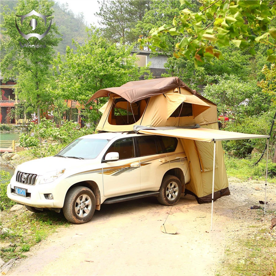 

2018 Wnnideo 3-4 Outdoor Camping Tent Hunting Tent 1.6\1.8m Roof& Awning& Side Tent Sash Cotton Anti UV Waterproof Insect Tent