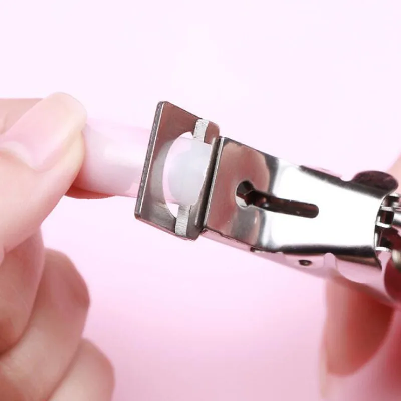MIZHSE 1pc Professional Manicure Stainless Steel Nail Clipper Acrylic Gel Tips False Nail Tips Edge Cutting Trimmer