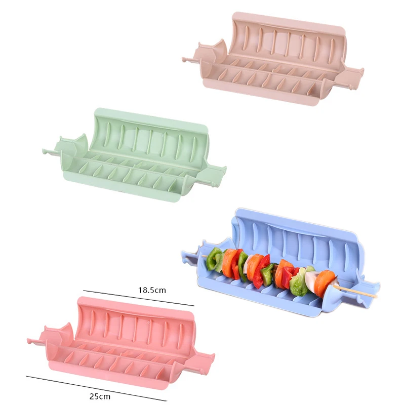 Creative BBQ Kebab Maker Food Grade PP Barbecue Skewers Tool Meat