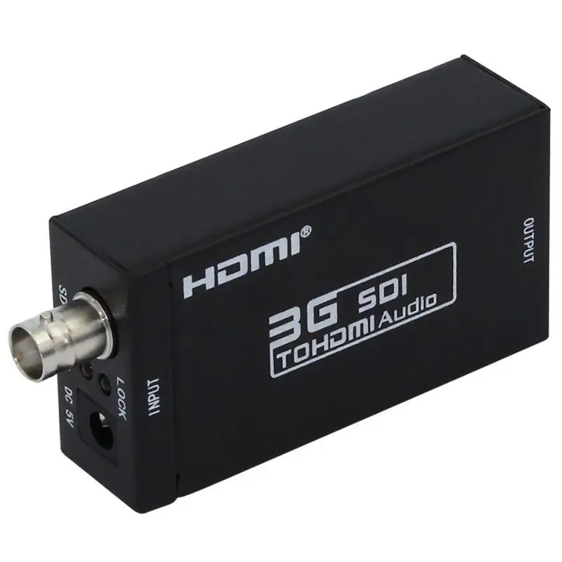 Mini 3g SDI в HDMI конвертер адаптер Поддержка HD-SDI/3g-SDI сигналы, показывающие на HDMI дисплей 1080 P Разъем адаптеры