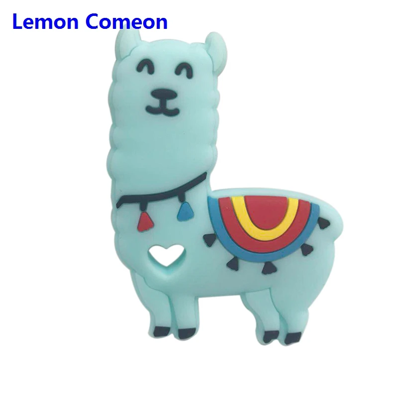 Blue Sheep2 BPA Бесплатно Силиконовый Прорезыватель для зубов коала, овца, пчела, Прорезыватель для зубов, детский прорезыватель, животное, кролик, жевательная игрушка, продукт для кормления, 1 шт., Прямая поставка - Цвет: Blue Sheep2