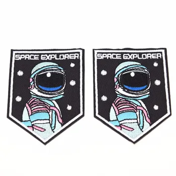 

Embroidered Applique cool embroidery sew iron on patch astronaut badge transfers cloth fabric applique
