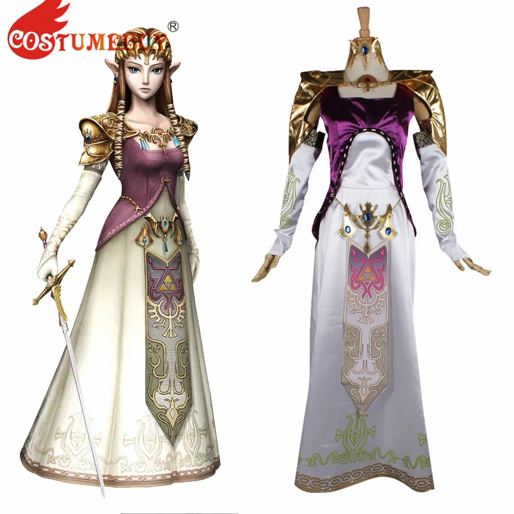 

CostumeBuy The Legend of Zelda Breath of the Wild Princess Twilight Dresses Game cosplay Costume Halloween Women Dress Outfits
