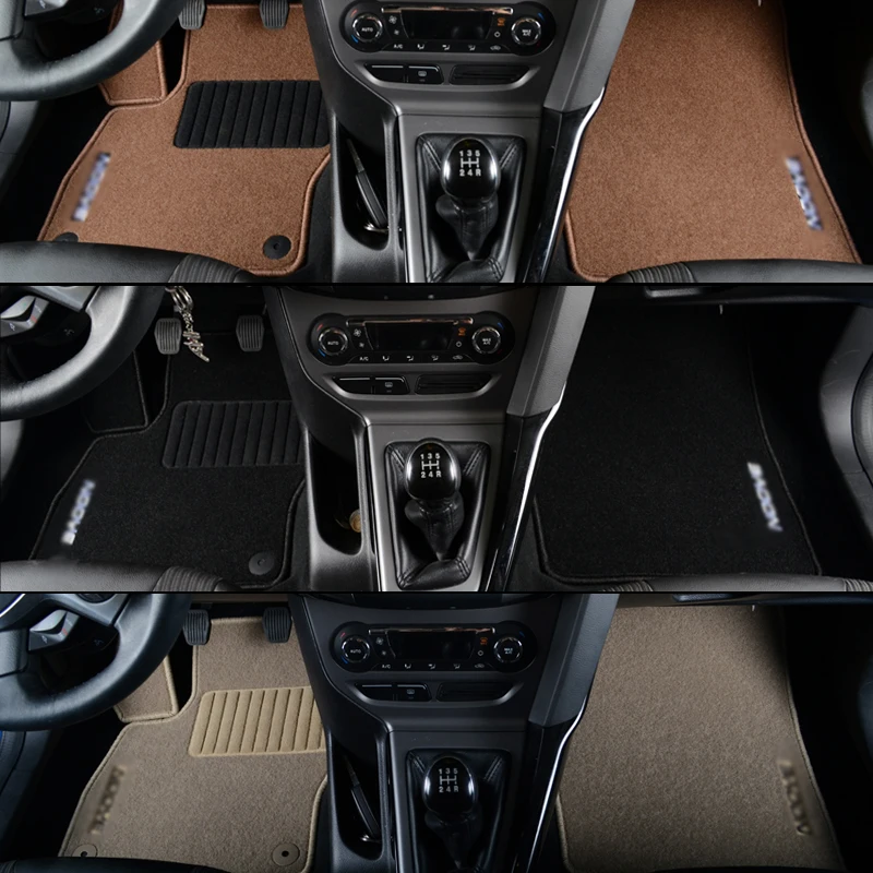 Savanini Премиум ткань нейлон моющиеся автомобильные коврики ковер для Ford Fiesta 2009