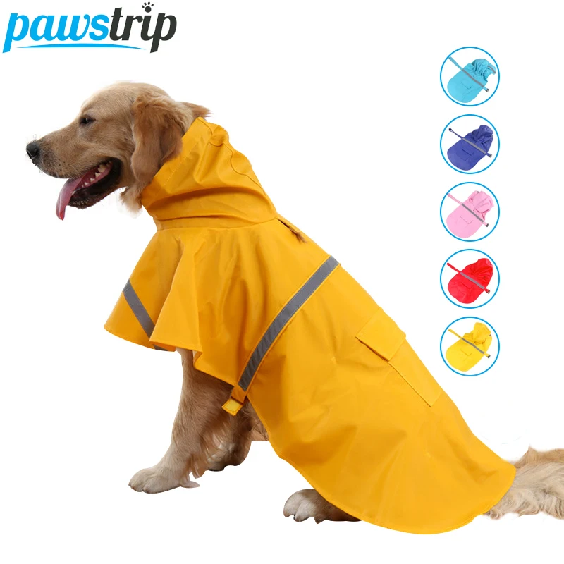Pawstrip XS 3XL большой дождевик для собаки водонепроницаемая одежда лабрадор Хаски