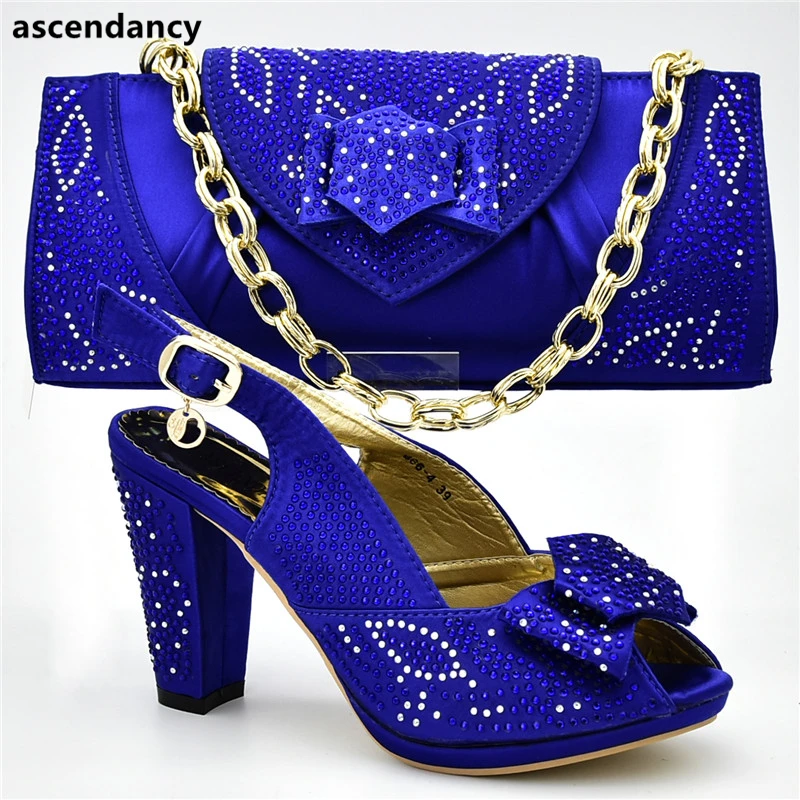 

Latest Women Shoes and Bag Set In Italy Sales In Women Matching Shoes and Bag Set Women Shoes High Heel Rhinestone Wedding Shoes