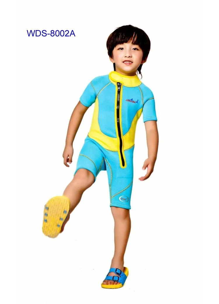 WDS-8002-11-Children-Wetsuit-2.5mm-Neoprene-Thick-Swimsuit-for-Winter-Autumn-Spring-Shorty-Swimwear