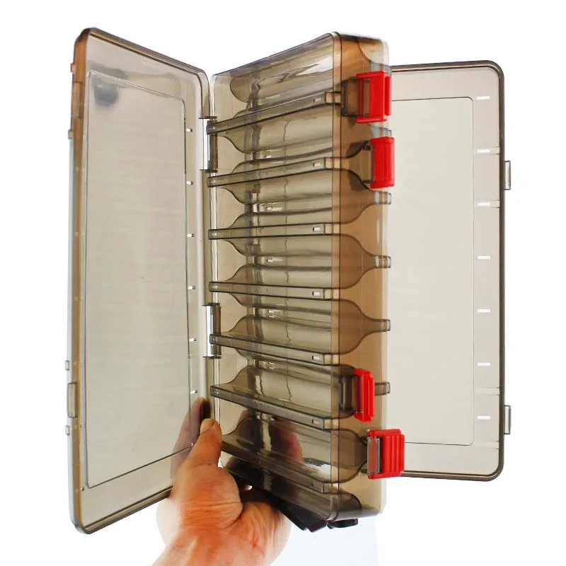 

1Pcs Fishing Box Double Sided Tackle Box FishingLure Squid Jig Pesca Accessories Box Minnows Bait Fishing Tackle Container