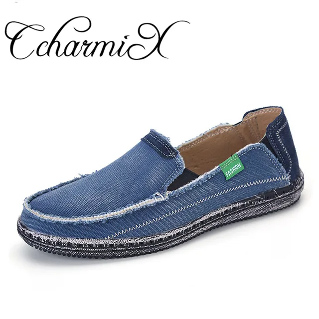 Estrenar Hombres Mens Tamaño A Ccharmix Moda Zapatos Alta Pisos Más Respirable Vaqueros En Lona Calidad De Mocasines Calzado 8n0wOvNm