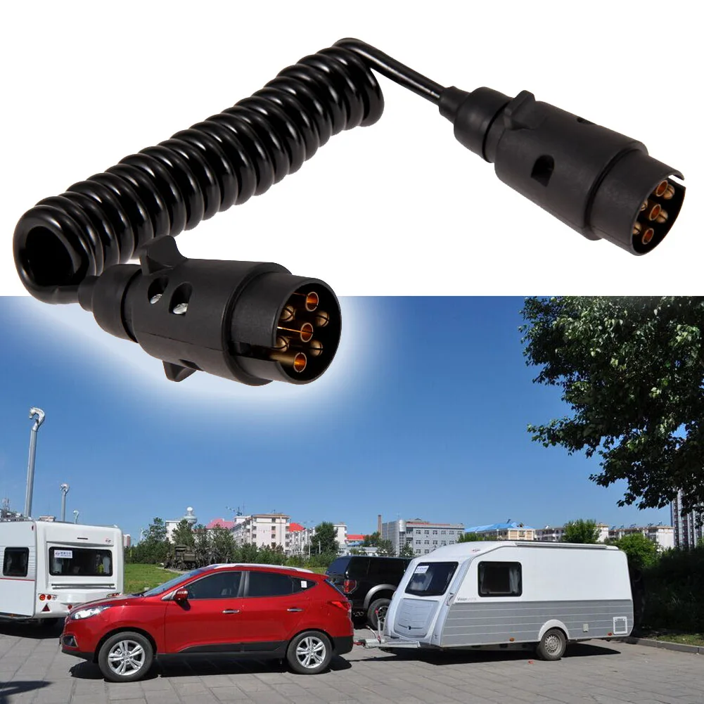 

VODOOL Professional 7 Pin Car Towing Trailer Cable Spring Trailer Couplings Circuit Plug Socket Tester Car Styling High Quality