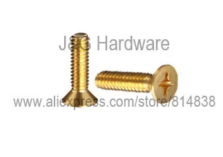 Латунный станок Wkooa M4 с потайной головкой и плоской головкой|screw countersunk|machine screwsbrass