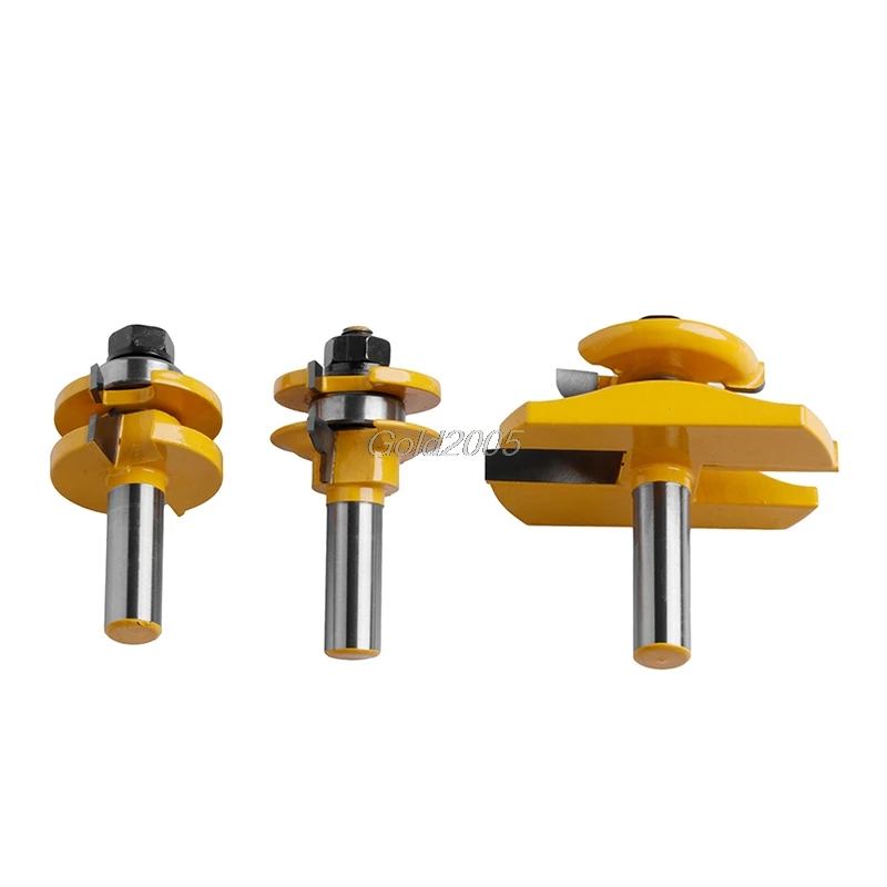 

3Pcs 1/2'' Shank Rail & Stile Ogee Blade Cutter Panel Cabinet Router Bits Set G24 Drop ship
