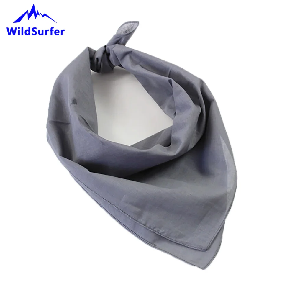 Однотонные хлопковые Бандана Хип хоп Pesca головные уборы шапки du rag шарфы повязка