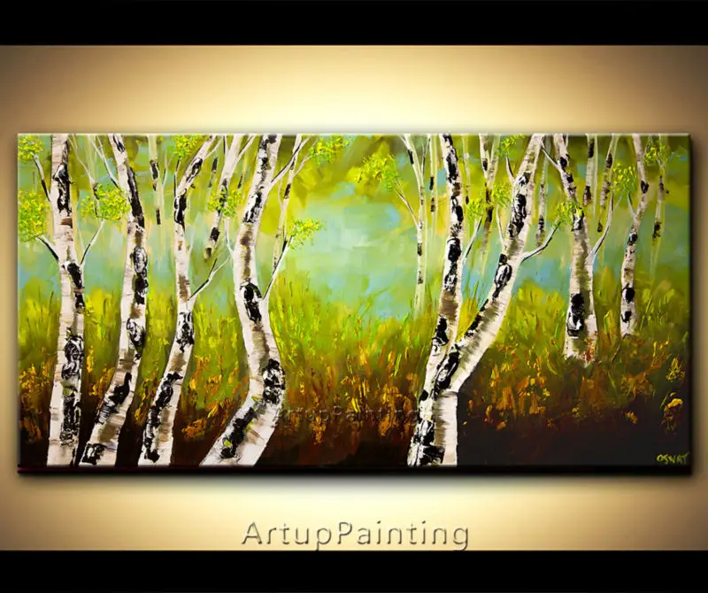 

Hand painted Canvas Oil painting Wall Pictures for Living room wall decor art canvas painting palette knife landscape 034