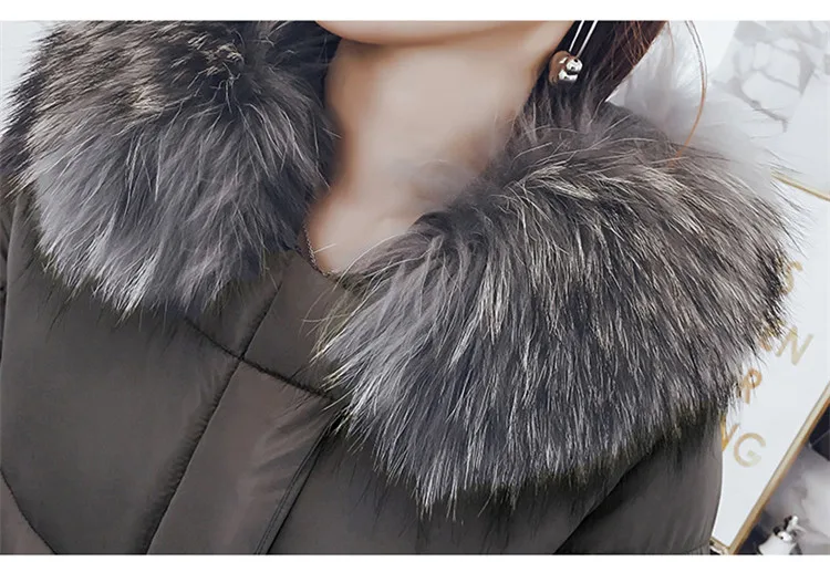 Women Parkas Long Winter Loose Cotton Coat Female Hooded Winter Jacket Women 2018 Women Winter Coat Korean Style LZ979 (22)