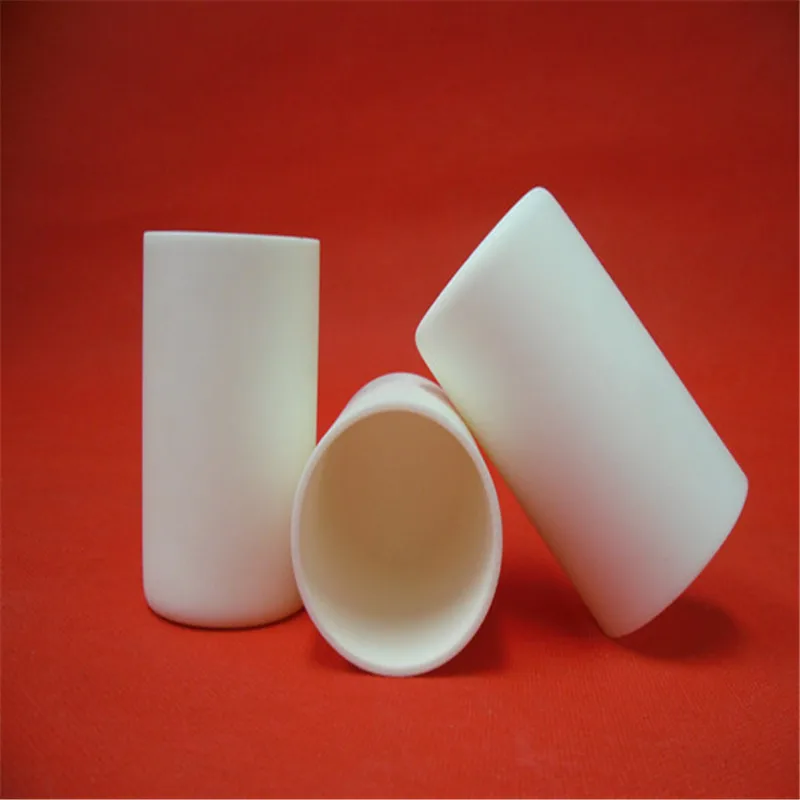 

dia60x100mm 200ml 99.5% alumina crucible cylindrical corundum crucible /Cylindrical ceramic refractorye crucible