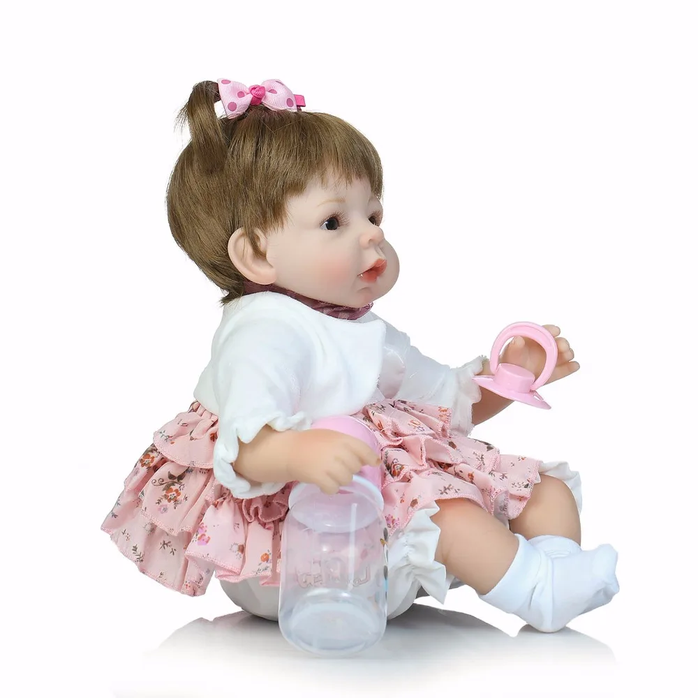 Bebe Silicone reborn realista 40cm Reborn Baby Doll kids Playmate Gift For  Girls new year toys soft body boneca reborn - AliExpress