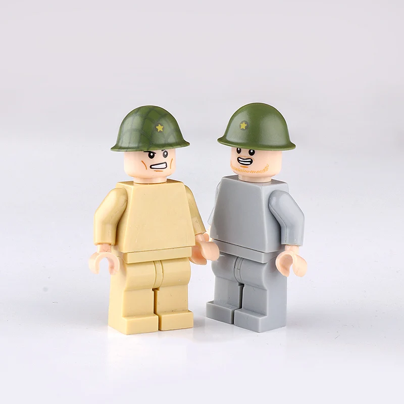 

WW2 Military Japanese Army Soldier Helmet Building Blocks Army Figure Accessories Japanese T90 steel helmet Blocks Bricks toys