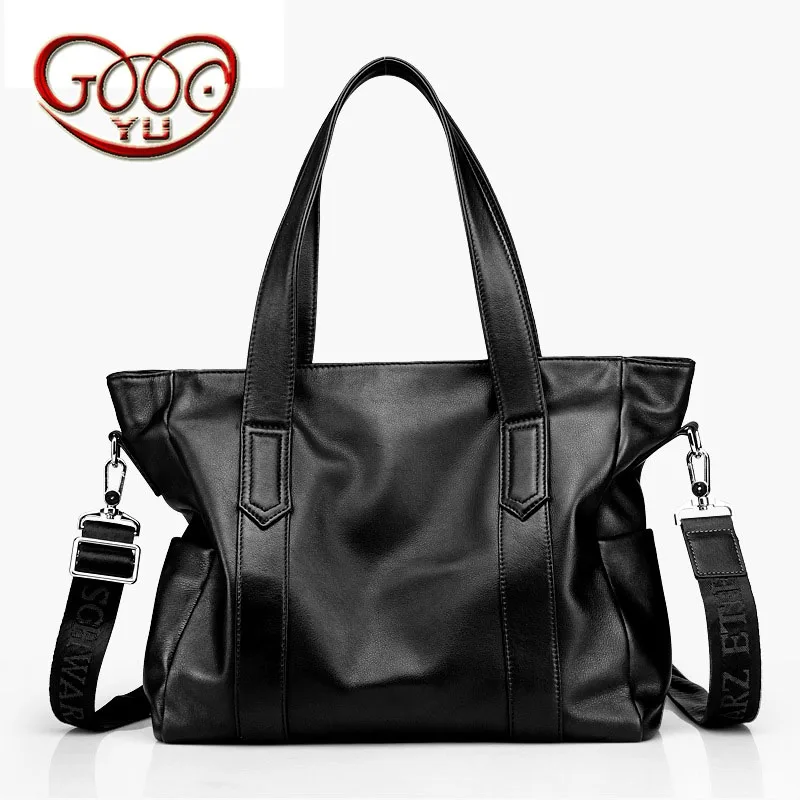 

New men bag leather men handbag head layer cowhide business package cross section square zipper briefcase