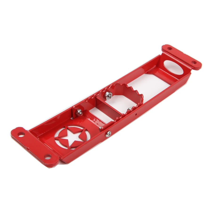 YCCPAUTO Pedal de pie de coche soporte de clavija accesorios de acero sólido para Jeep Wrangler JK 2007-2017 Exterior de estilo de coche piezas de estilo de la estrella