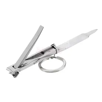 

4 in1 Multifunction Folding Ultra-thin Nail Cutter Clipper Trimmer Keyring Tool for Outdoor Travel