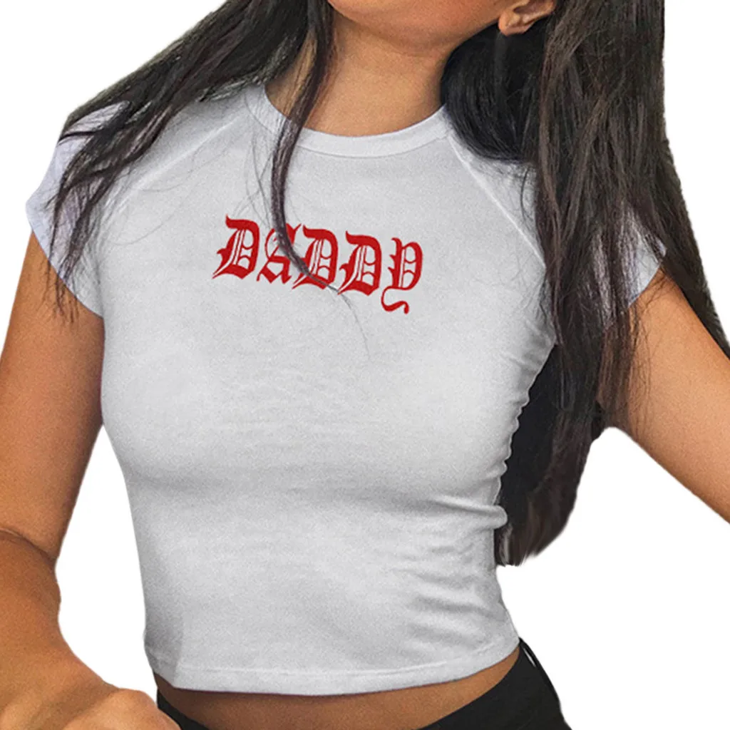 

Fashion Sexy camisole Women Sports Short Sleeve Sexy Slim Solid Casual Vest Short Letter Tops Blouse Activewear Brassiere Vest