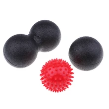 Спортивный колючий массажный шарик и арахисовый шар снимают мышцы узлов для йоги тренировки Фитнес упражнения