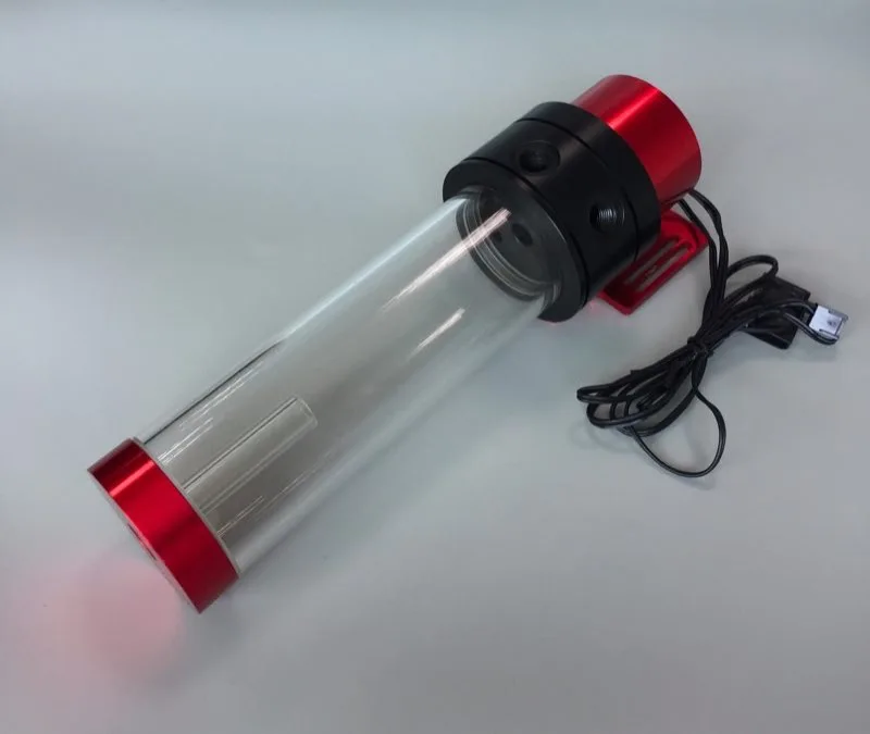 

D5 pump with water tank integrated with computer for cooling water pumps