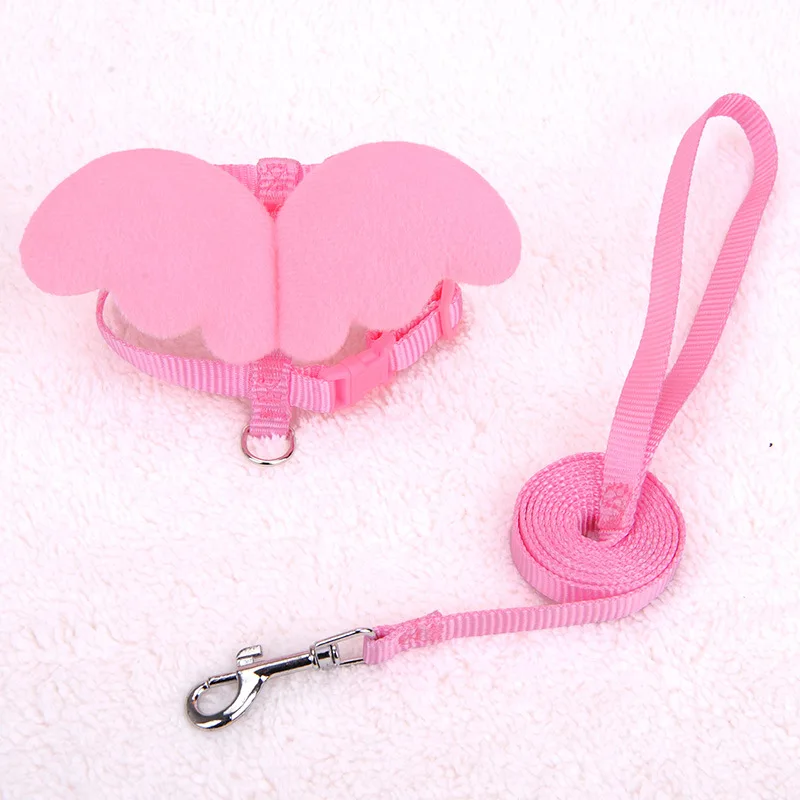

Winged Dog Rope Pet Puppy Teddy Cat Chest Strap New Angel Wing Traction Harness Leash Pets Dogs Tag