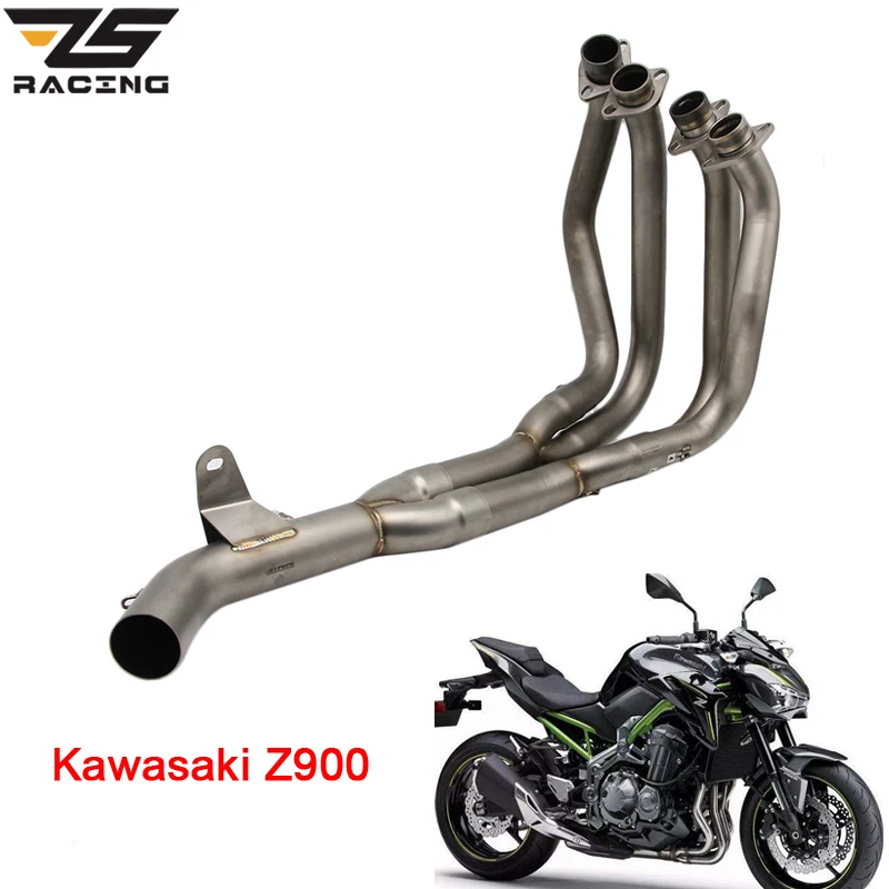 ZS гоночный мотоцикл Выхлопная средняя труба система чехол для Kawasaki Z900 глушитель