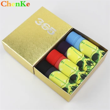 

ChenKe Skull Boxer Men Printed Cat Skull Underwear Men Boxer Shorts Boxer Men Big Size Heathy Underwear Male Boxer Panties 2017