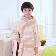 Детский халат Детские зимние штаны Весна Домашняя одежда Одна Деталь пижамы для мальчиков и девочек peignoir Enfant платье Халаты пасхальные подарки цвет хлопок