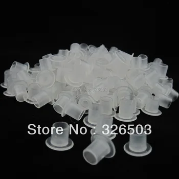 

1000PCS/Bag 8mm White Steady Plastic Tattoo Ink Cap Cups Supply WSIC8-1000