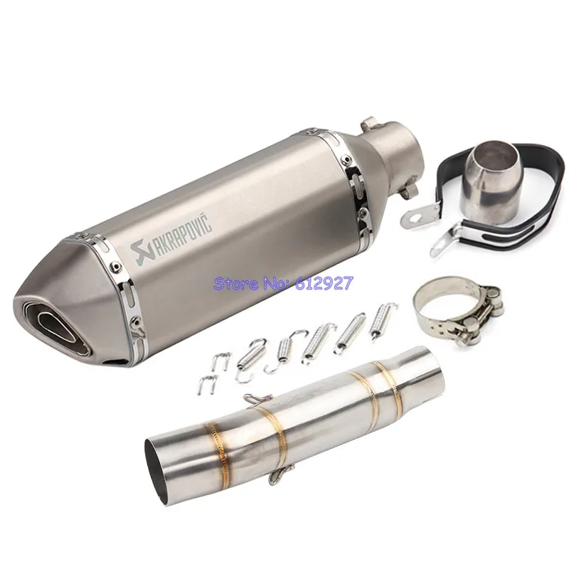 

Motorcycle for Honda CBR300 Exhaust Connect Link Middle Pipe with Akrapovic Exhaust Muffler Pipe Leak Slip On System
