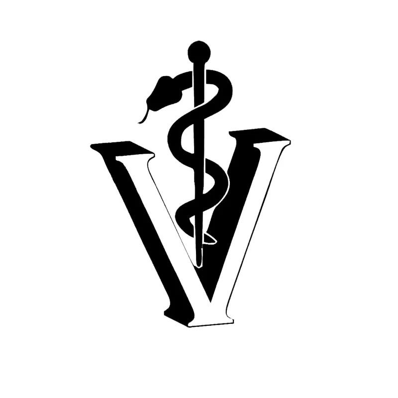 

9.3cm*13.2cm Veterinarian Creative Stickers Motorcycle Vinyl Decal Black/Silver S3-5043